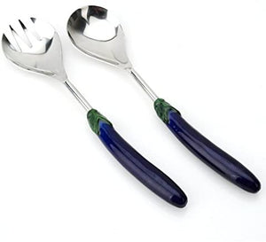 Pizzazz Elegant Top of the Line Chile Pepper Set of 2 Salad servers, Serving Utensil, Buffet & Banquet Style Serving Spoons