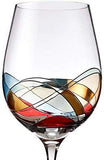 Wine Glasses | Hand Painted Red Wine Glasses