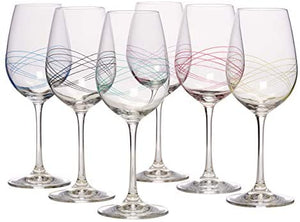 Bezrat Classic, Beautifully Designed, Stemless Wine Glasses - Lead-Free Premium Crystal Red or White Wine Glass - Drinking Goblets Set of 6-12 Ounces
