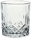 Bezrat Lead-Free Crystal Double Old-Fashioned Highball Water Glasses, SET OF 6, Heavy Base Barware Glasses Set, 12oz Drinking Glasses