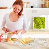 Bezrat Glass Butter Dish with Lid | Classic 2-Piece Design Butter Keeper | Covers and Holds a Standard Stick of Butter | Dishwasher Safe