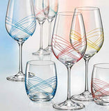 Bezrat Classic, Beautifully Designed, Stemless Wine Glasses - Lead-Free Premium Crystal Red or White Wine Glass - Drinking Goblets Set of 6-12 Ounces