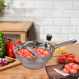 Bezrat Food Mill - Stainless Steel Kitchen Mill with 3 Discs for Mashing, Straining & Grating Fruits & Vegetables | Easy to Clean & Durable Quality