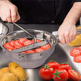 Bezrat Food Mill - Stainless Steel Kitchen Mill with 3 Discs for Mashing, Straining & Grating Fruits & Vegetables | Easy to Clean & Durable Quality