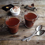 Set of 6, 7oz Unique Clear Glass Coffee Mugs with Handle. Best, Awesome Coffee Mug Set, Removable Stainless Steel Handles- For Home, Travel, Office, Espresso, Cappuccino Beer and Tea