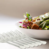Bezrat Premium Set Of Polished Stainless Steel Dinner Forks [6 Pieces]