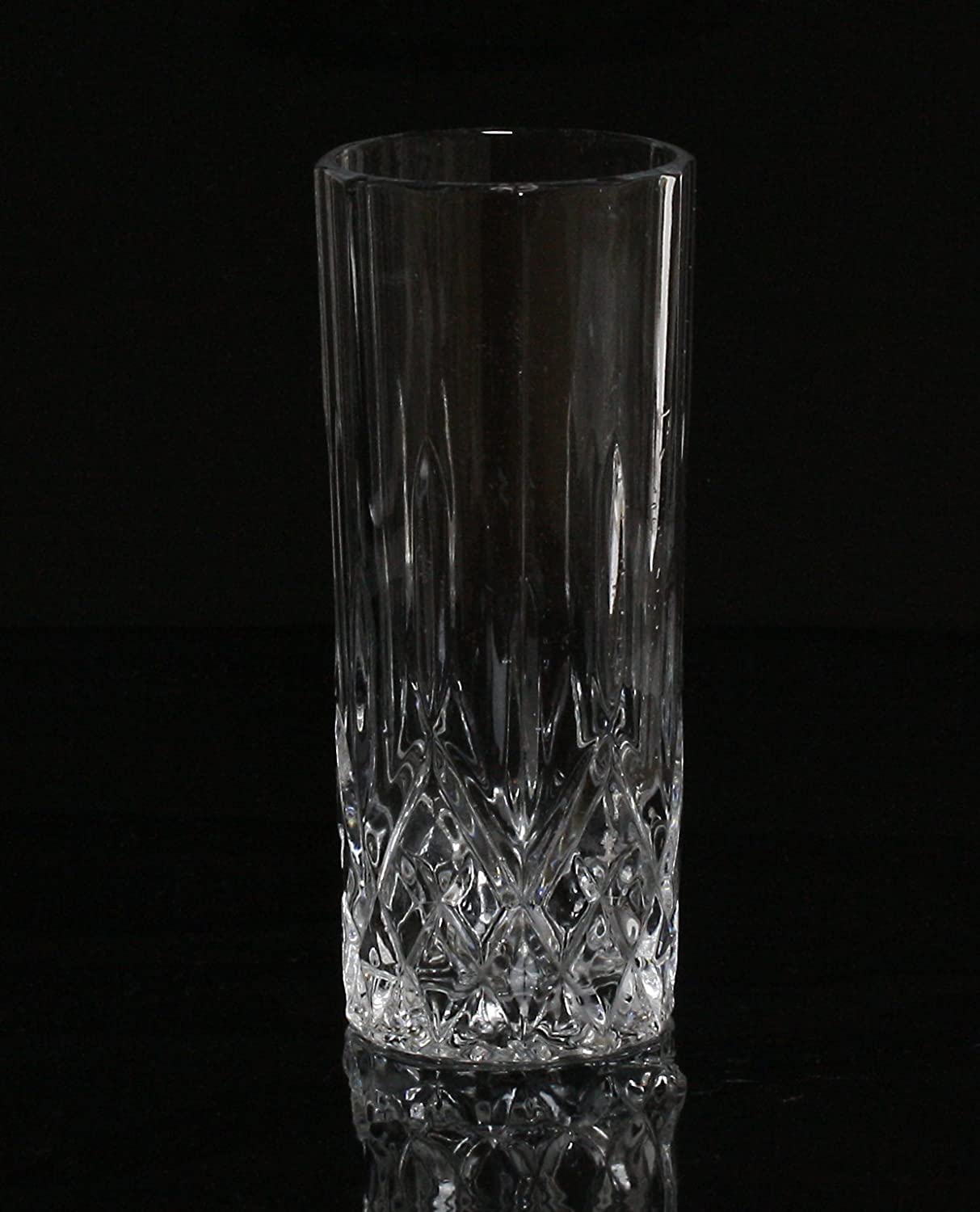 Lead-Free Crystal Clear Glass Cup,Elegant Drinking Cups for  Water,Wine,Beer,Cocktails