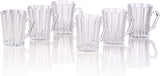 Bezrat Luxury Cappuccino Glass Coffee Tea Cups with Handle [Set of 6] Tempered Glass Espresso Cups - Latte Mugs 9 Ounces Espresso Cappuccino