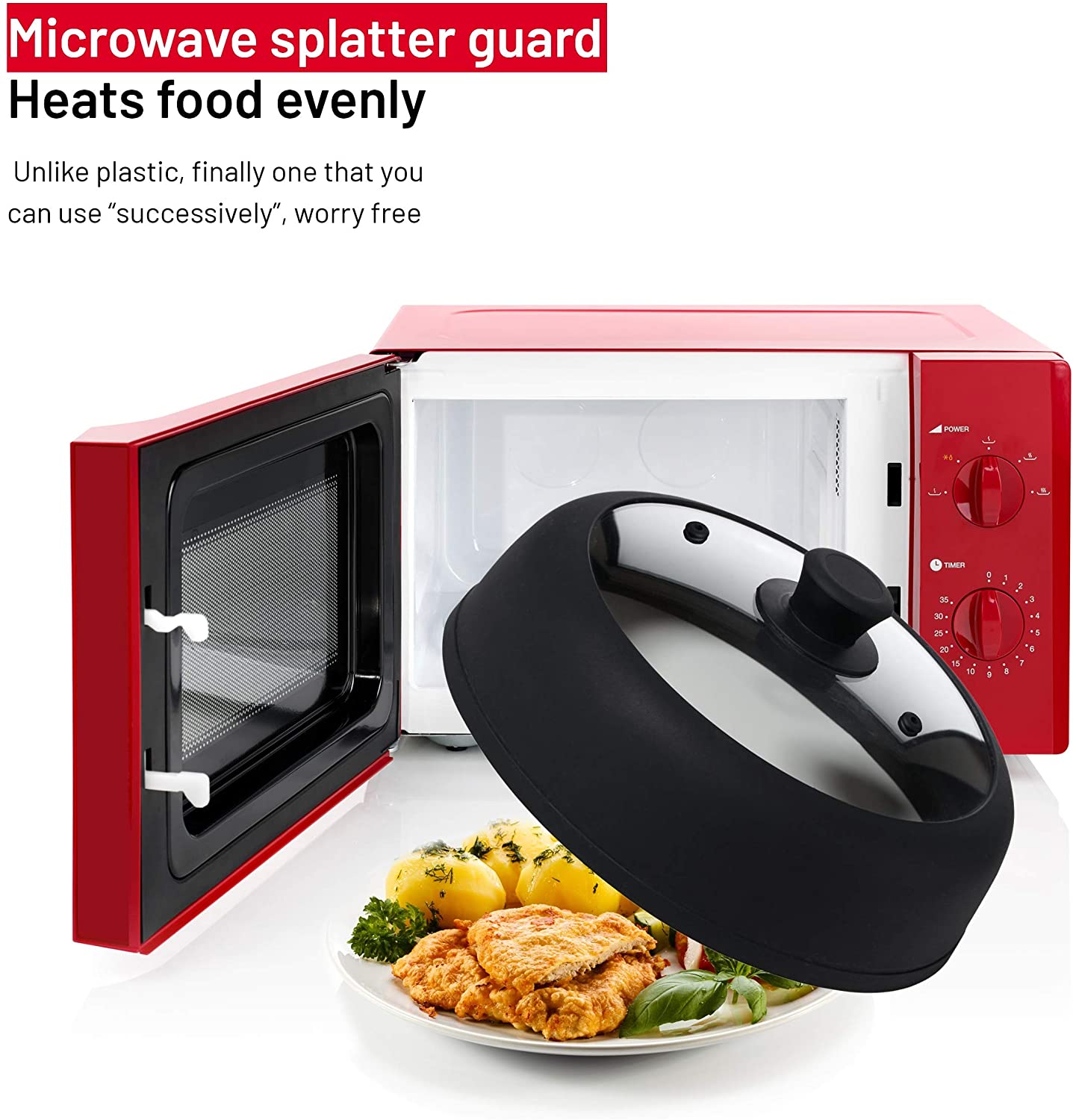 Splatter Guard Microwave Cover