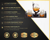 Whiskey Decanter WITH Whiskey Glasses