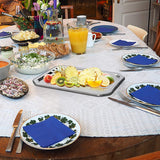 Bezrat Stainless Steel Food Serving Tray – Rectangular Decorative Mirrored Serveware Platter