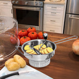 Bezrat Stainless Steel 2-Quart Food 3 Discs | Kitchen Mill for Mashing, Straining & Grating Fruits & Vegetables | Easy to Clean & Durable Quality, 17 x 9 x 5.2 inches, Silver