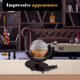 Whiskey Decanter on USA Map Tray - Etched Globe Liquor Decanter - Beverage Serveware - 850 ML