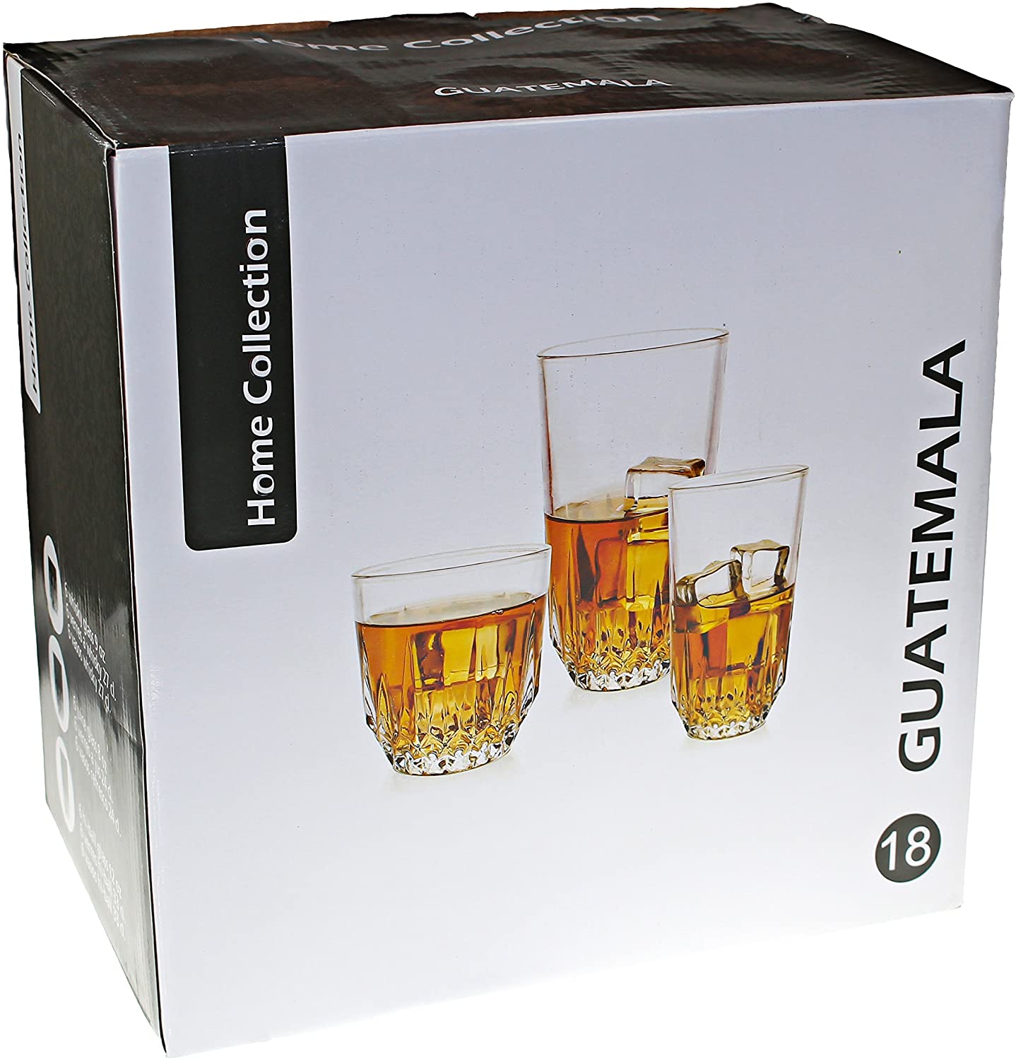 18-Piece Glassware Set Includes: 6 Piece 12 Oz. Highball Glasses