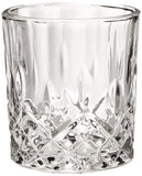 Bezrat Lead-Free Crystal Double Old-Fashioned Highball Water Glasses, SET OF 6, Heavy Base Barware Glasses Set, 12oz Drinking Glasses