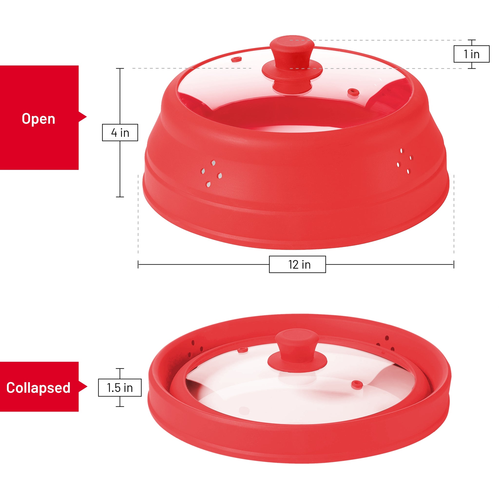  Large Microwave Cover for Food - Splatter Guard Lid