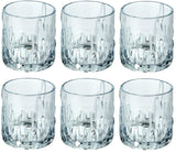 Bezrat Double Old Fashioned Glasses – Set of 6 DOF Glass - Drinking Glassware for Water, Juice, Whiskey, Scotch, Bourbon - Heavy Base – 12 oz